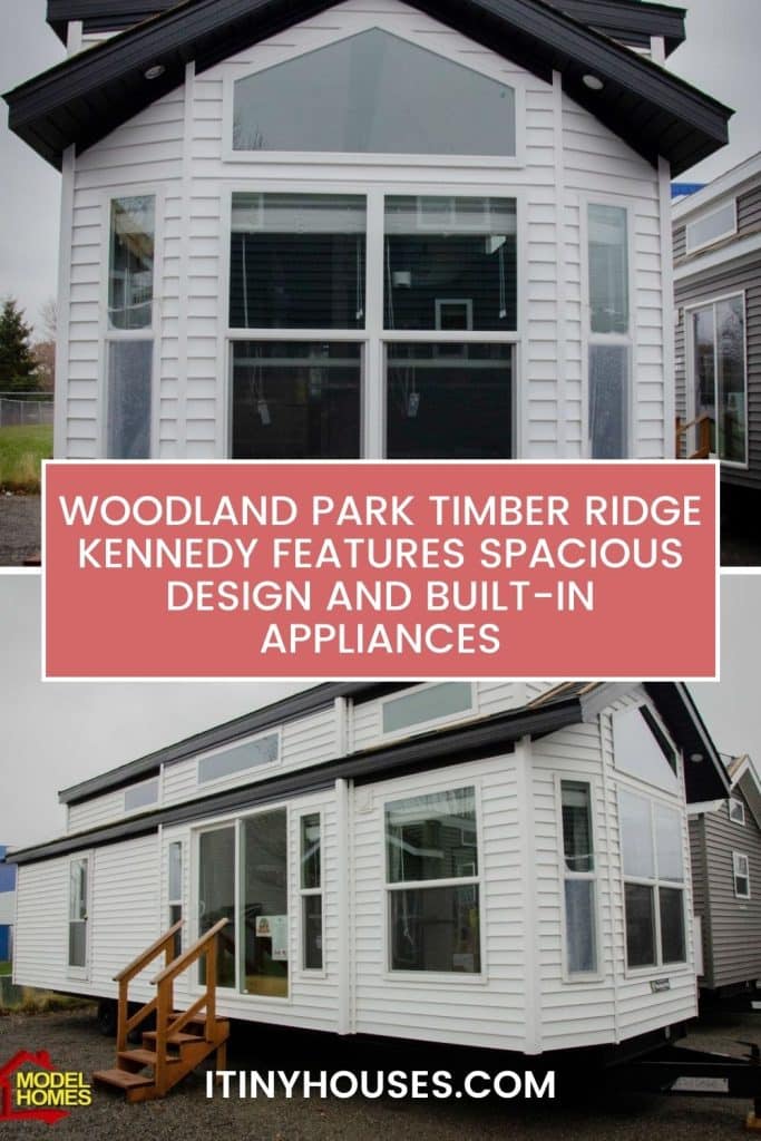 Woodland Park Timber Ridge Kennedy Features Spacious Design and Built-In Appliances pinterest image.