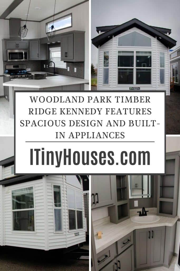 Woodland Park Timber Ridge Kennedy Features Spacious Design and Built-In Appliances pinterest image.
