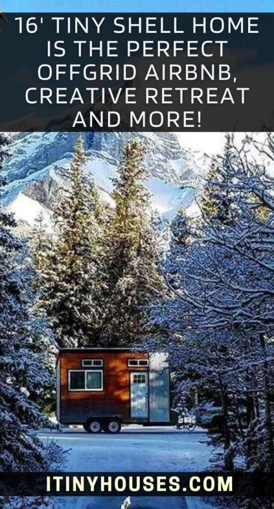 16' Tiny Shell Home Is the Perfect Offgrid Airbnb, Creative Retreat and More! PIN (3)