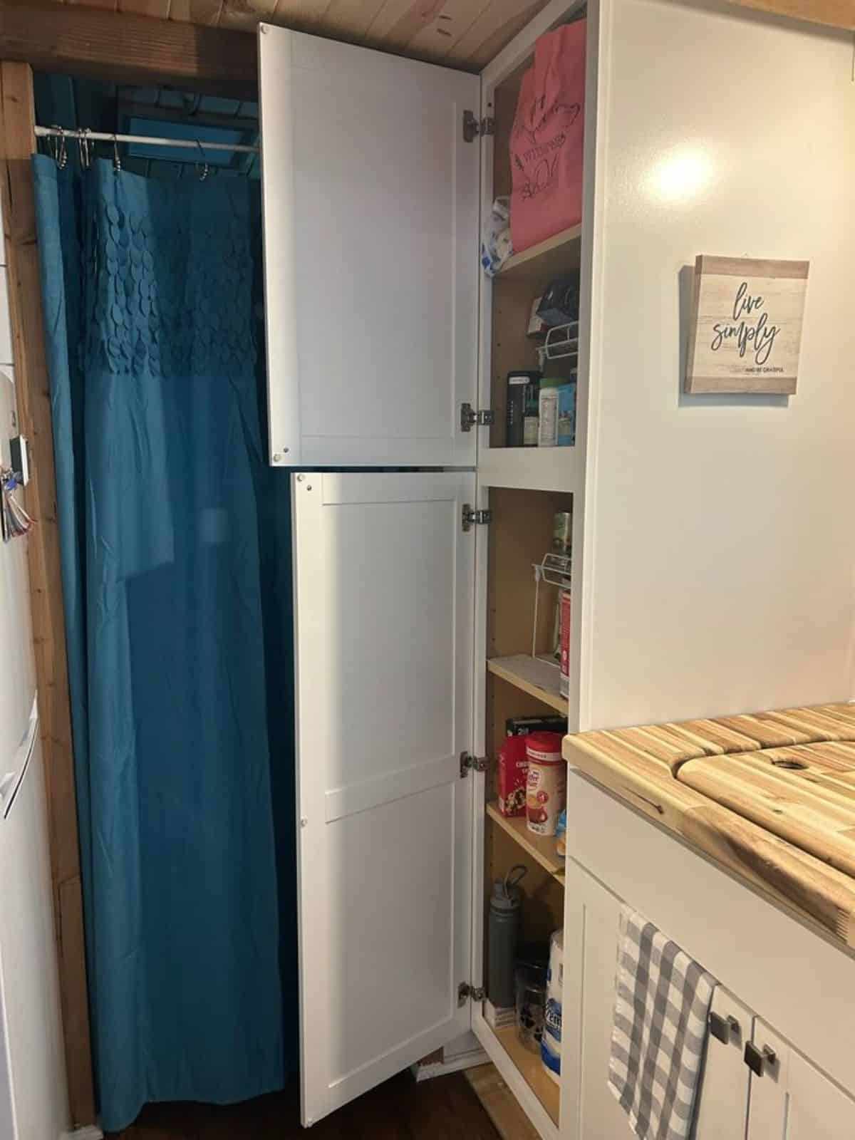full length storage for pantry items