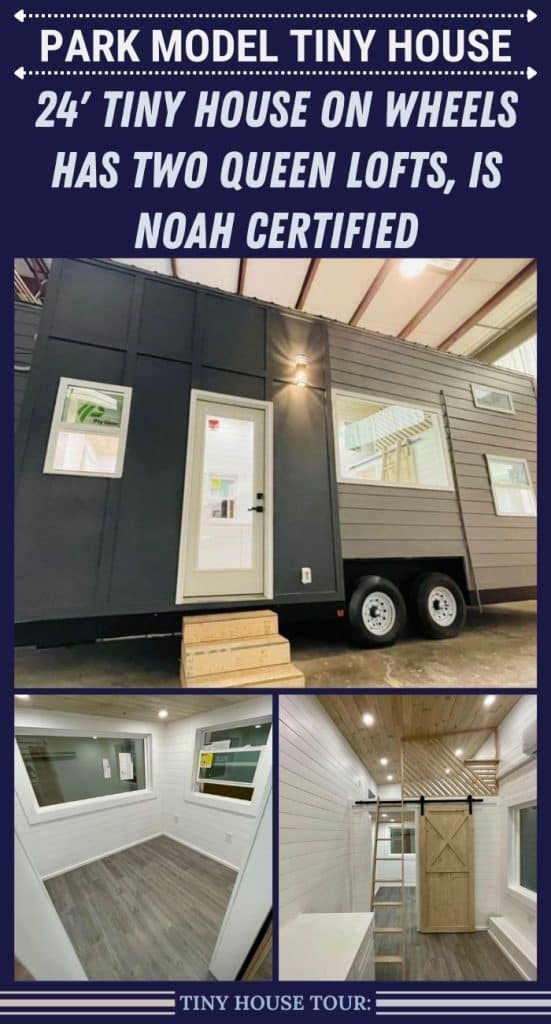 24' Tiny House on Wheels Has Two Queen Lofts, is NOAH Certified PIN (1)