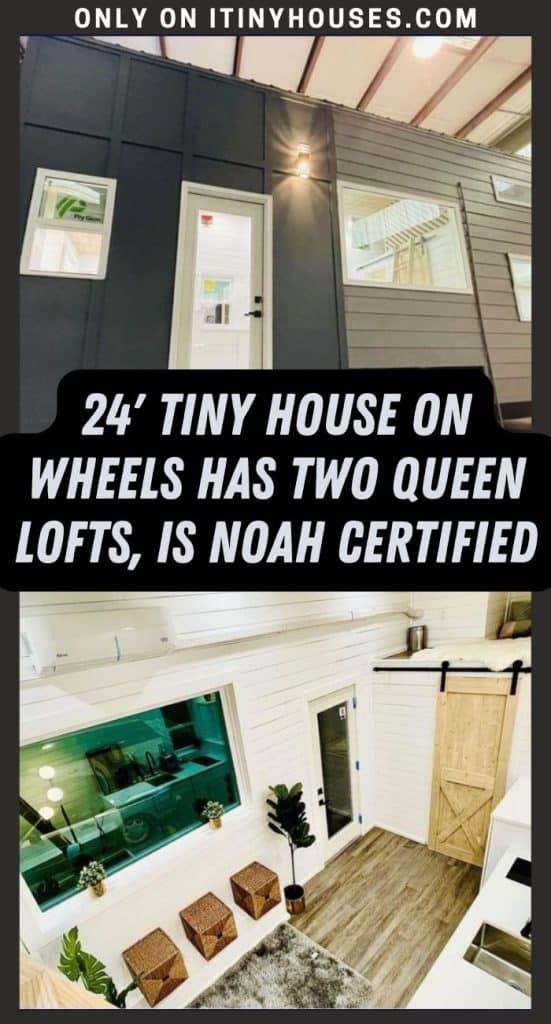 24' Tiny House on Wheels Has Two Queen Lofts, is NOAH Certified PIN (2)
