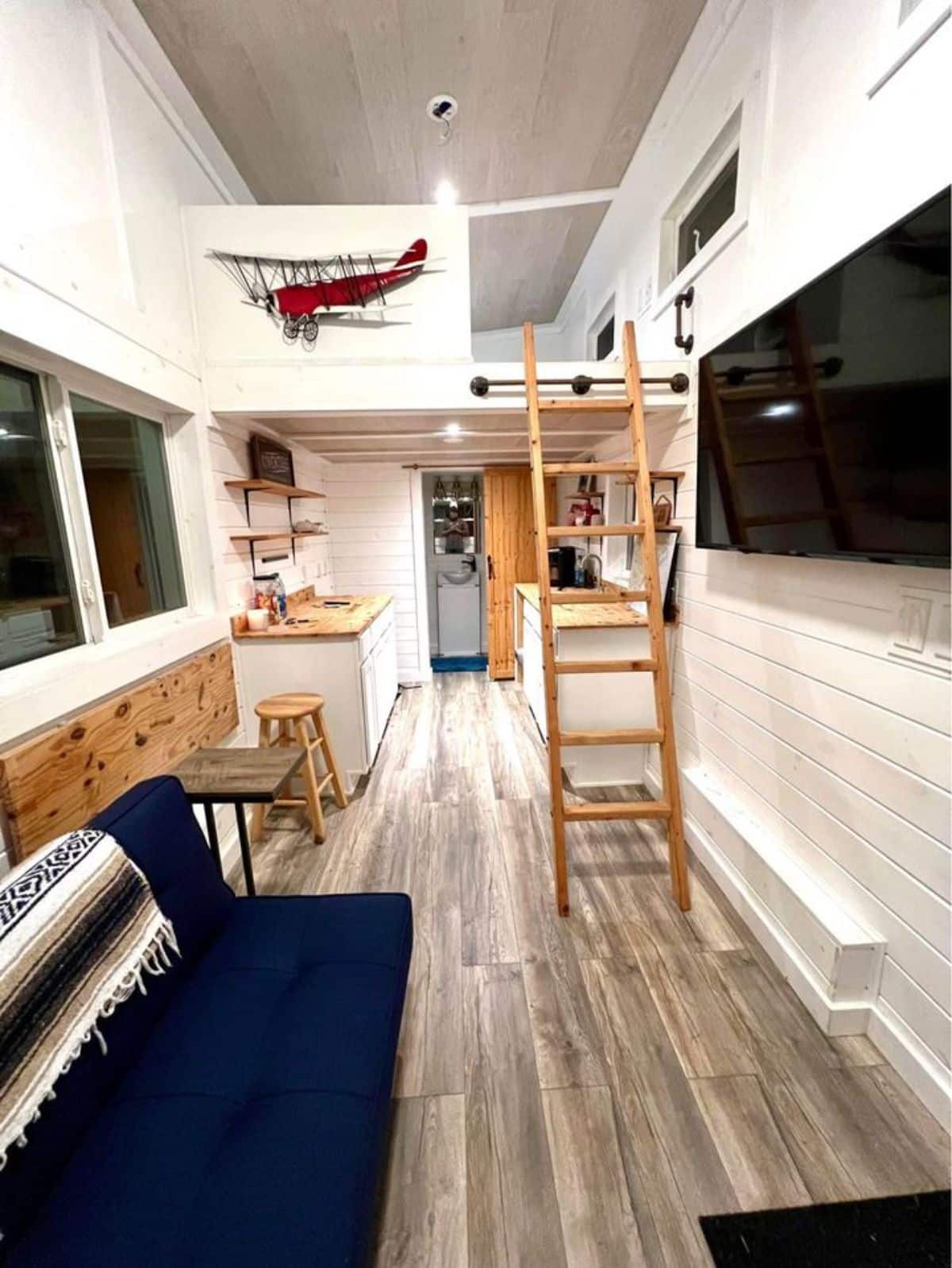 Full interiors of 240 sf tiny home
