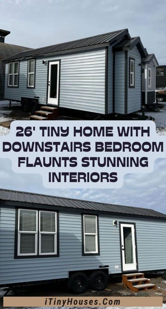 26' Tiny Home with Downstairs Bedroom Flaunts Stunning Interiors PIN (1)