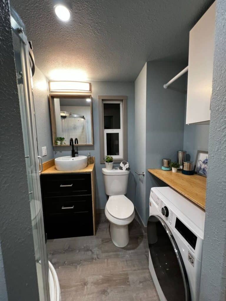 26' Tiny Home With Downstairs Bedroom Flaunts Stunning Interiors