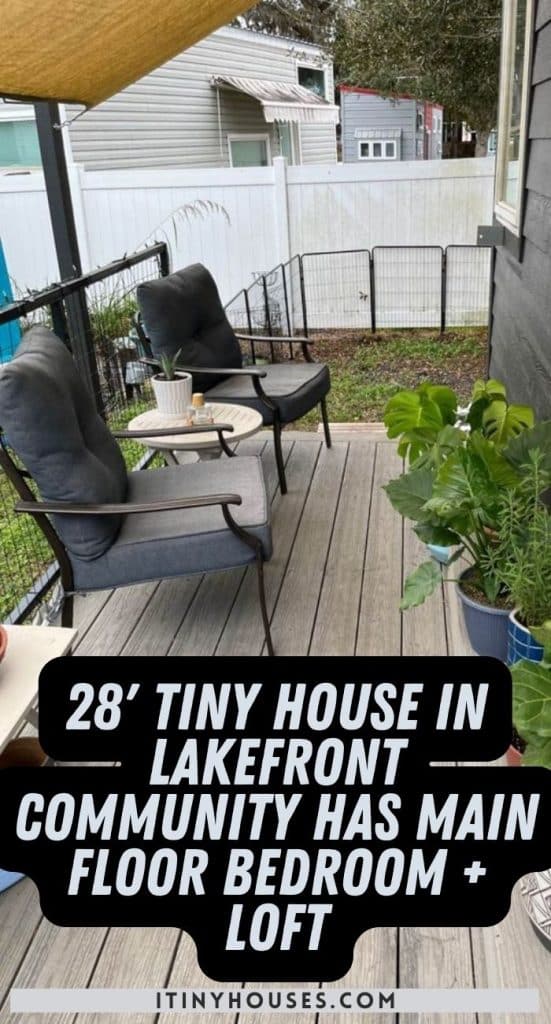 28' Tiny House in Lakefront Community Has Main Floor Bedroom + Loft PIN (1)