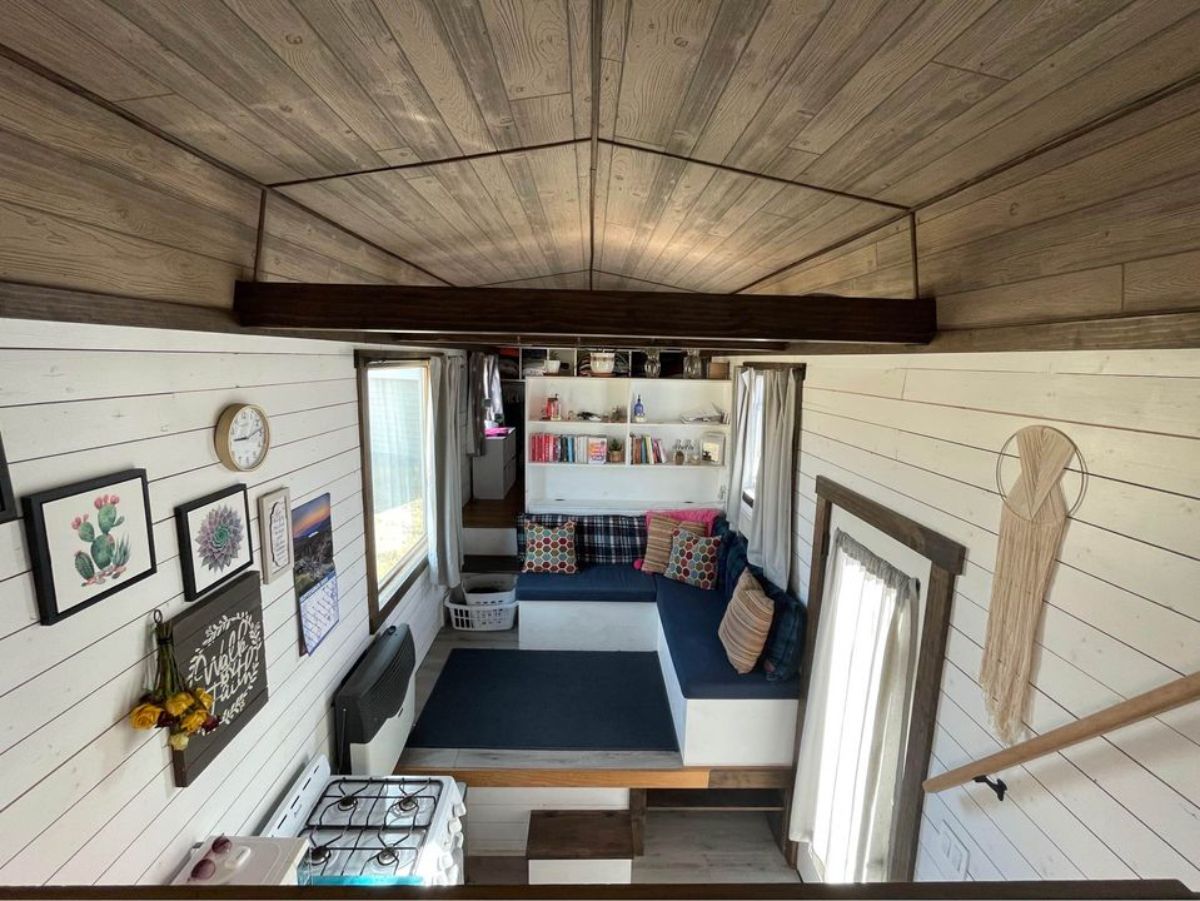 stunning interiors of tiny home for a couple
