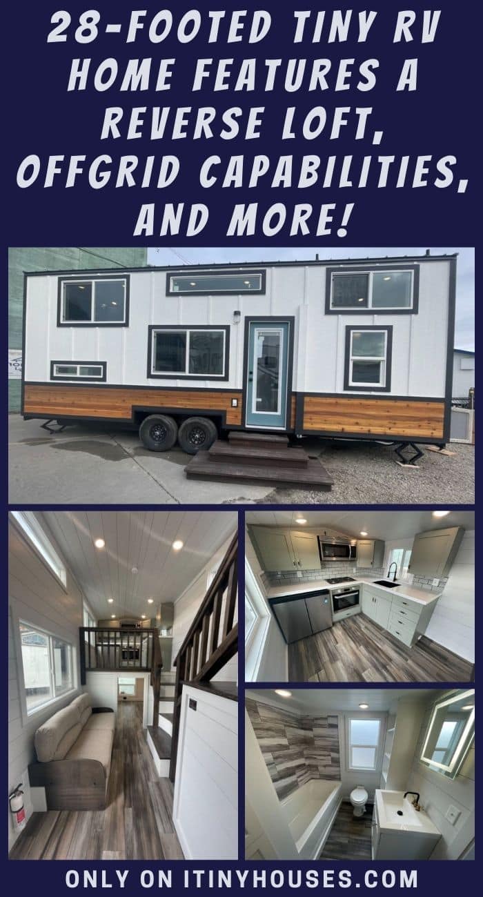 28' Tiny Home Has Reverse Loft and Is OffGrid Capable - Offgrid Penthouse Apartment Features