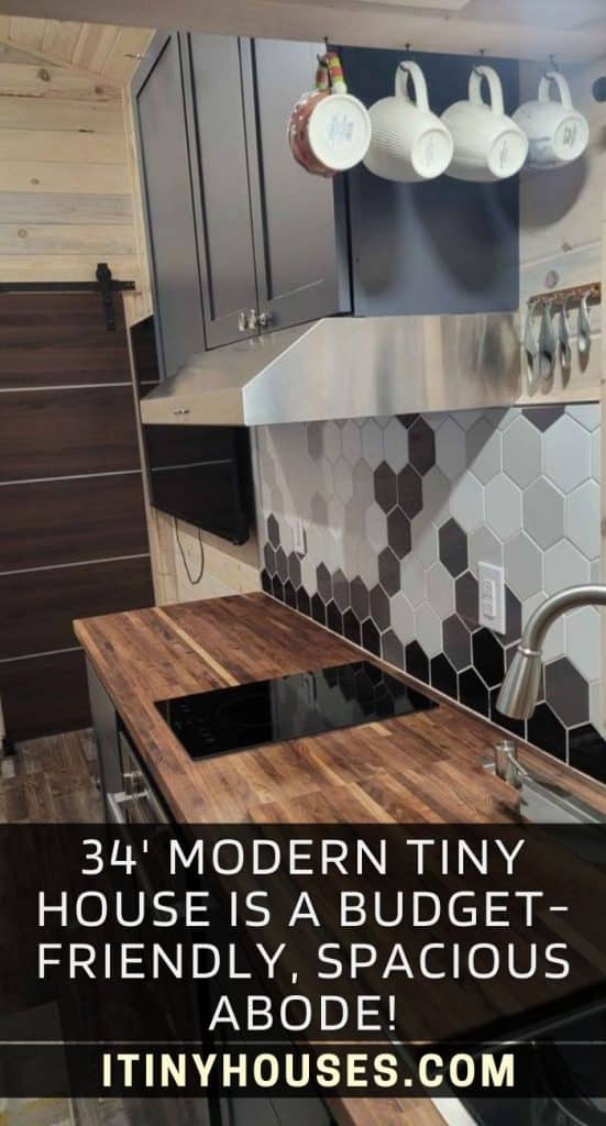 34' Modern Tiny House Is a Budget-friendly, Spacious Abode! PIN (3)