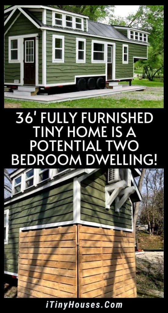 36' Fully Furnished Tiny Home Is a Potential Two Bedroom Dwelling! PIN (1)