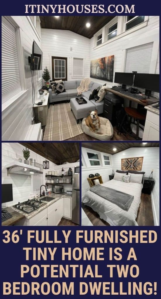 36' Fully Furnished Tiny Home Is a Potential Two Bedroom Dwelling! PIN (2)