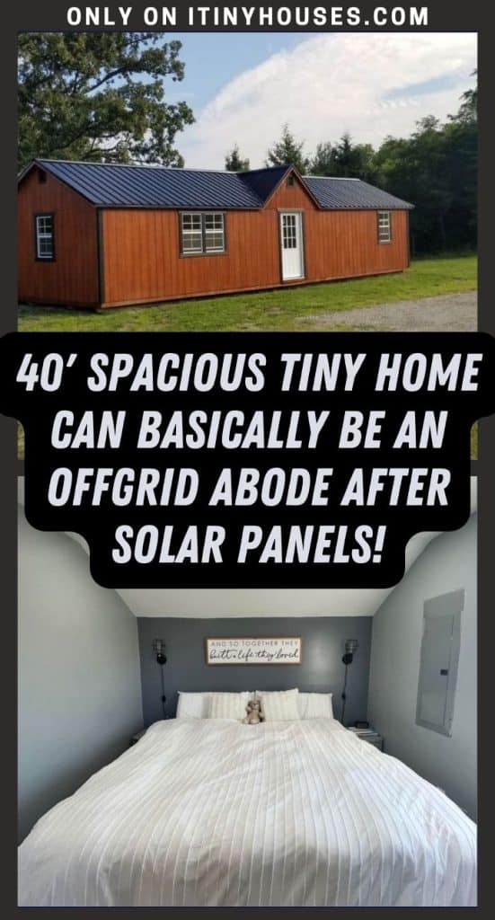40' Spacious Tiny Home Can Basically Be an Offgrid Abode After Solar Panels! PIN (2)