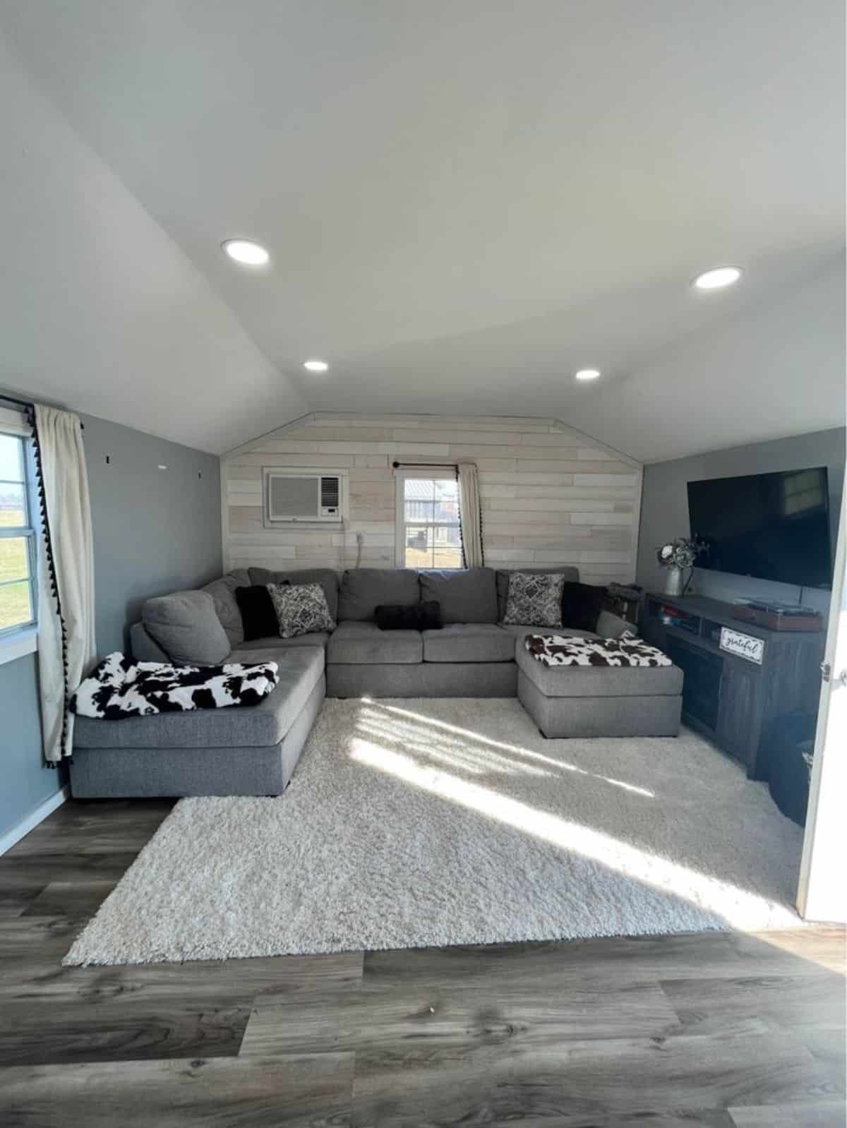 living area of 40' spacious tiny home is super huge