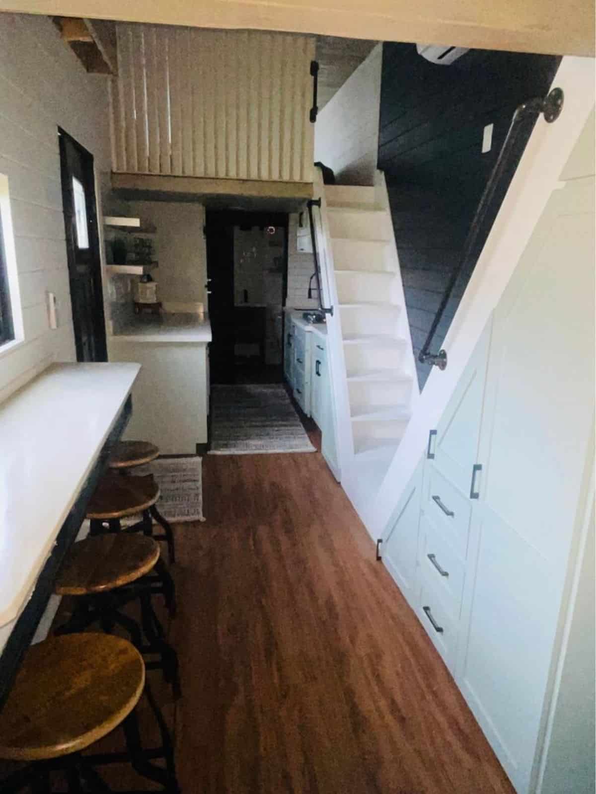 full view of brand-new tiny home from inside