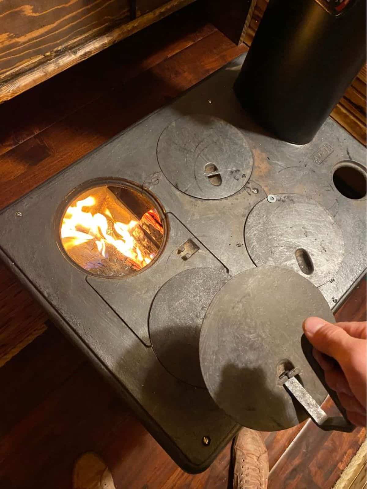 Old western brand stove kitchen