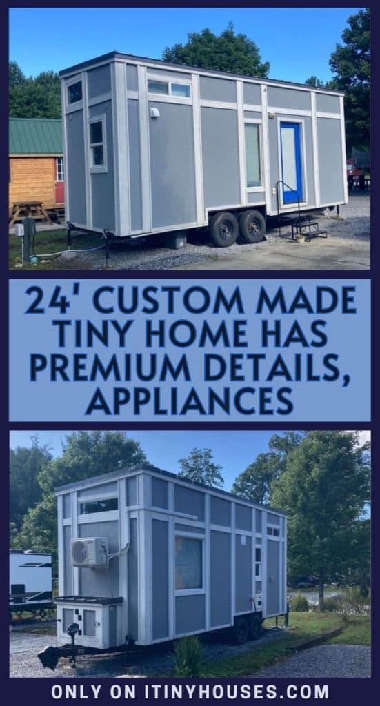 24' Custom Made Tiny Home Has Premium Details, Appliances PIN (1)