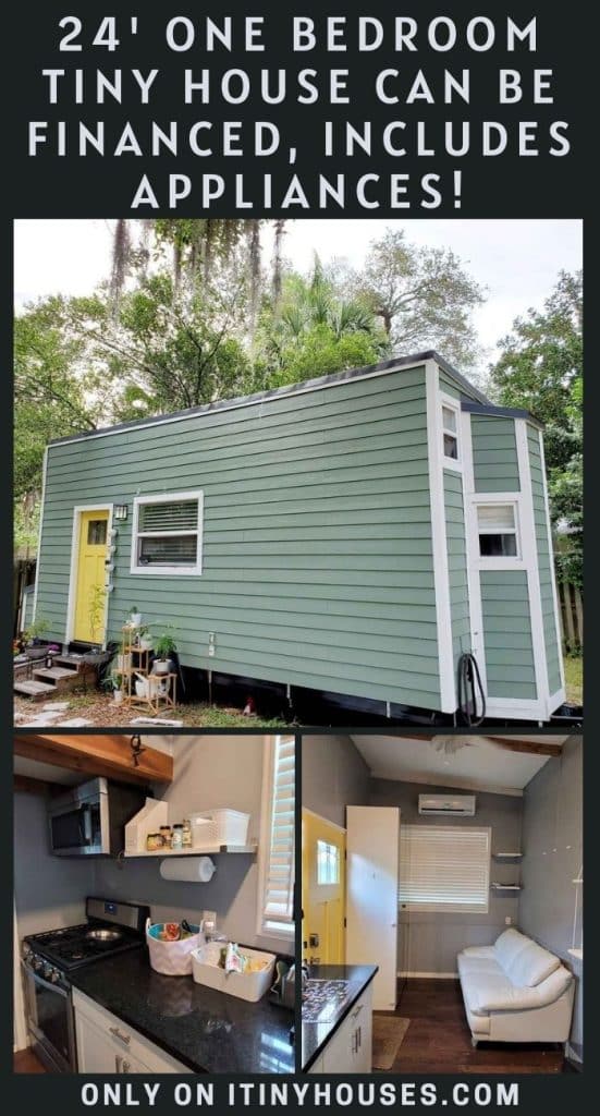 24' One Bedroom Tiny House Can Be Financed, Includes Appliances! PIN (1)