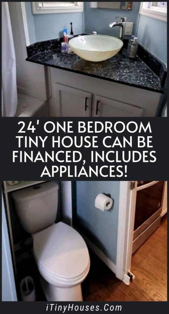 24' One Bedroom Tiny House Can Be Financed, Includes Appliances! PIN (3)