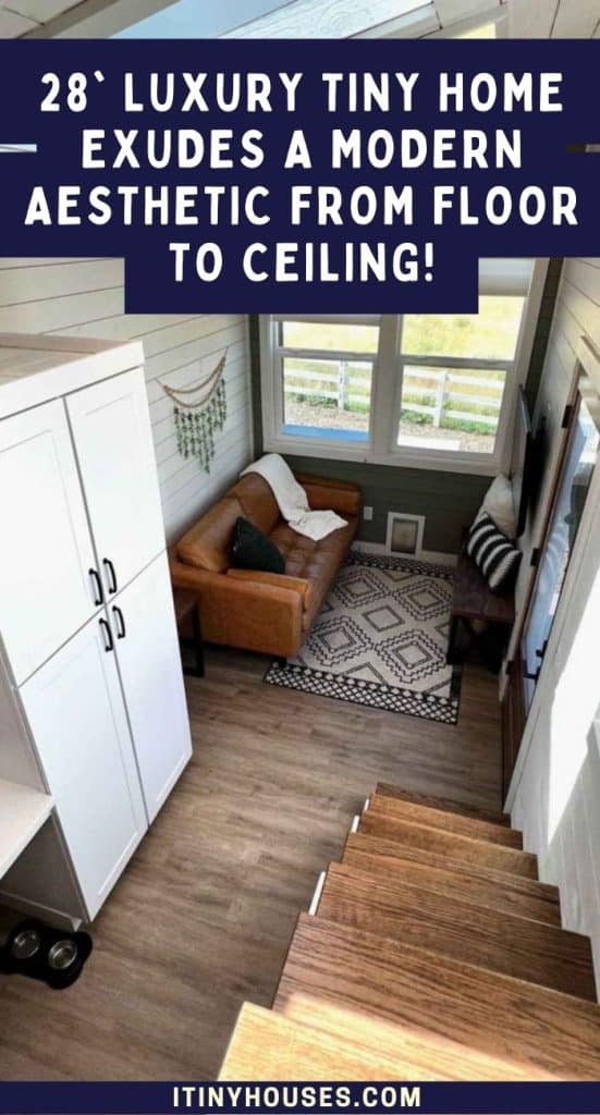 28' Luxury Tiny Home Exudes a Modern Aesthetic From Floor to Ceiling! PIN (3)