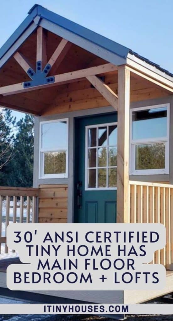 30' ANSI Certified Tiny Home Has Main Floor Bedroom + Lofts PIN (3)