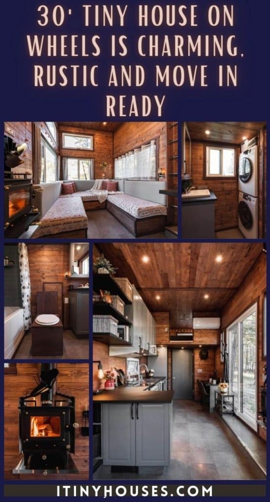 30' Tiny House on Wheels is Charming, Rustic and Move In Ready PIN (1)