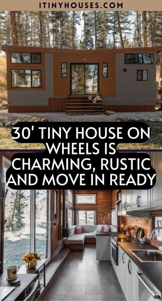 30' Tiny House on Wheels is Charming, Rustic and Move In Ready PIN (2)
