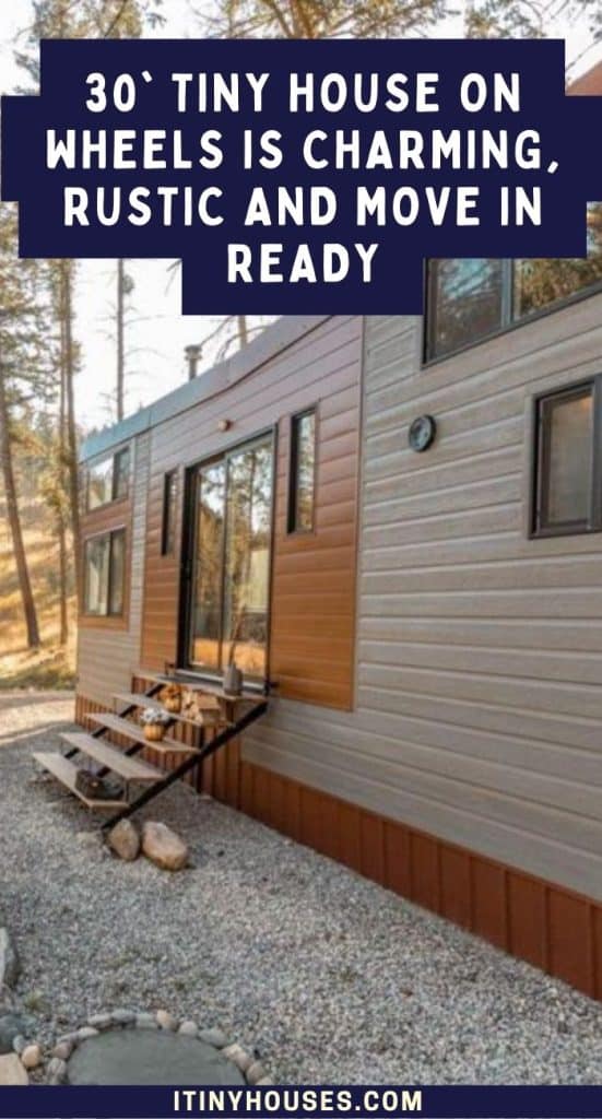 30' Tiny House on Wheels is Charming, Rustic and Move In Ready PIN (3)
