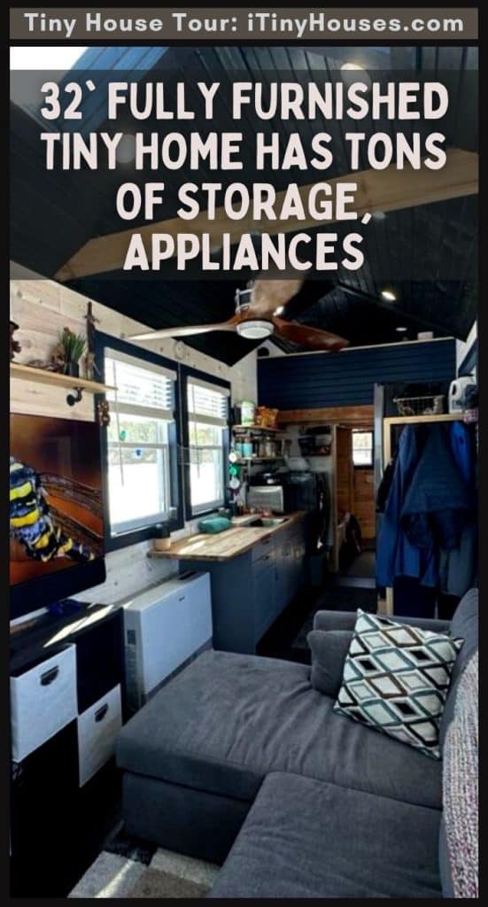 32' Fully Furnished Tiny Home Has Tons of Storage, Appliances PIN (3)