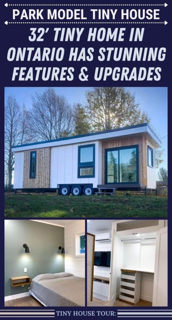 32' Tiny Home in Ontario Has Stunning Features & Upgrades PIN (1)