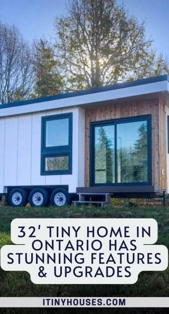 32' Tiny Home in Ontario Has Stunning Features & Upgrades PIN (3)