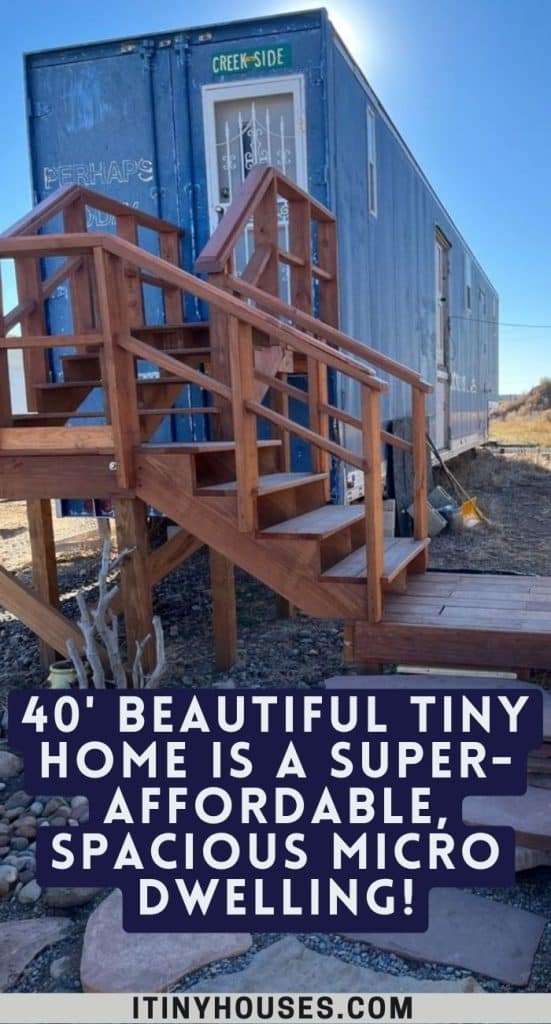 40' Beautiful Tiny Home Is a Super-affordable, Spacious Micro Dwelling! PIN (1)
