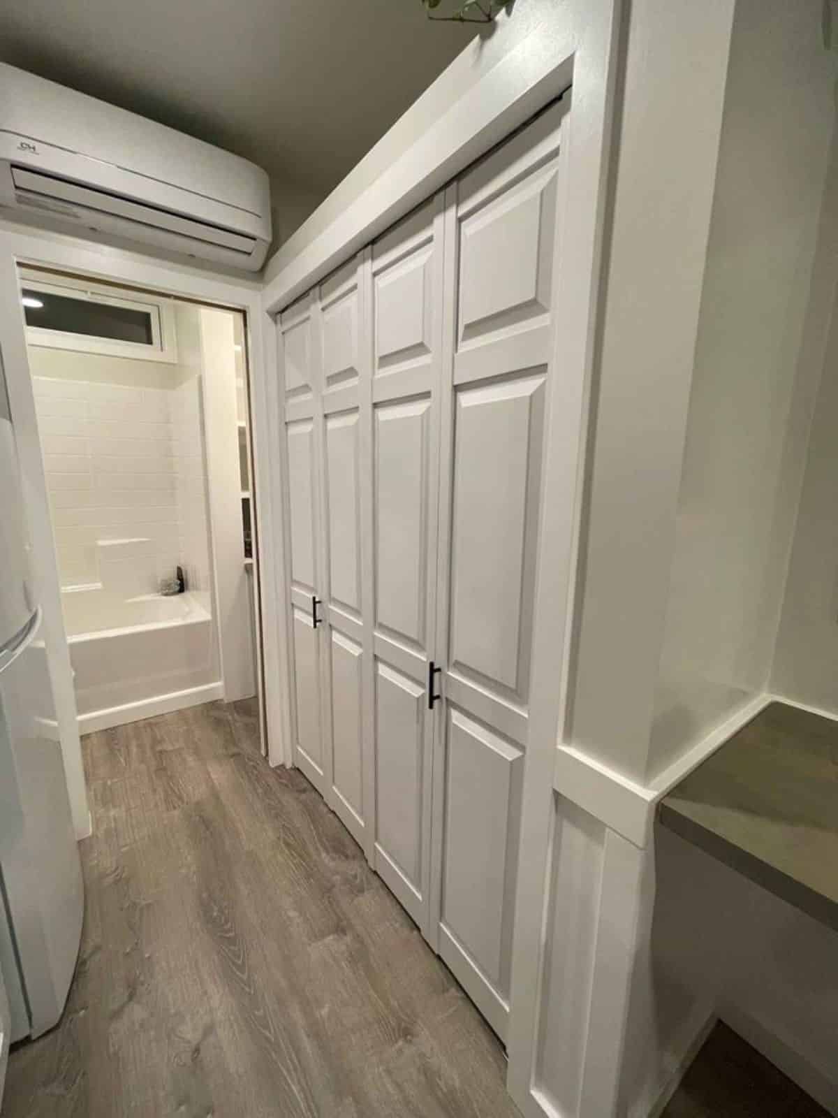 huge storage cabinets on walls on=f custom container home