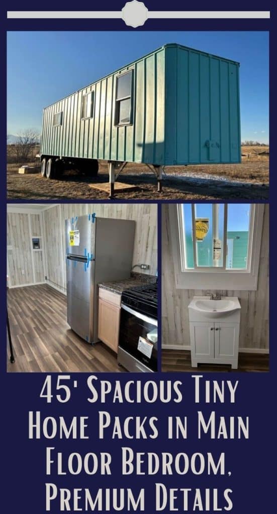 45' Spacious Tiny Home Packs in Main Floor Bedroom, Premium Details PIN (2)
