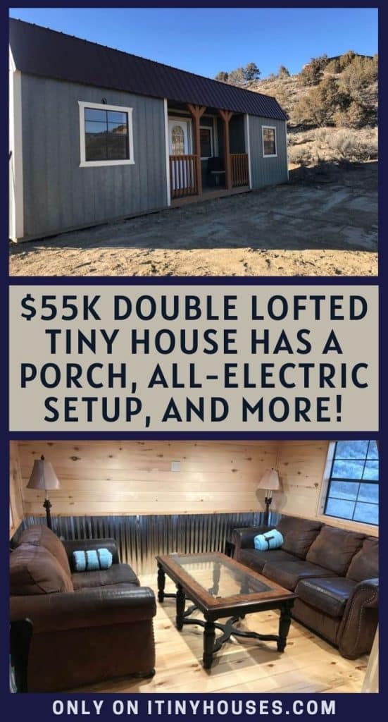 $55k Double Lofted Tiny House Has a Porch, All-electric Setup, and More! PIN (1)