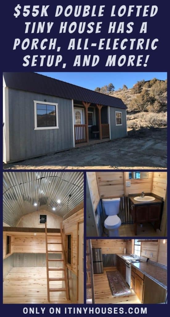 $55k Double Lofted Tiny House Has a Porch, All-electric Setup, and More! PIN (2)