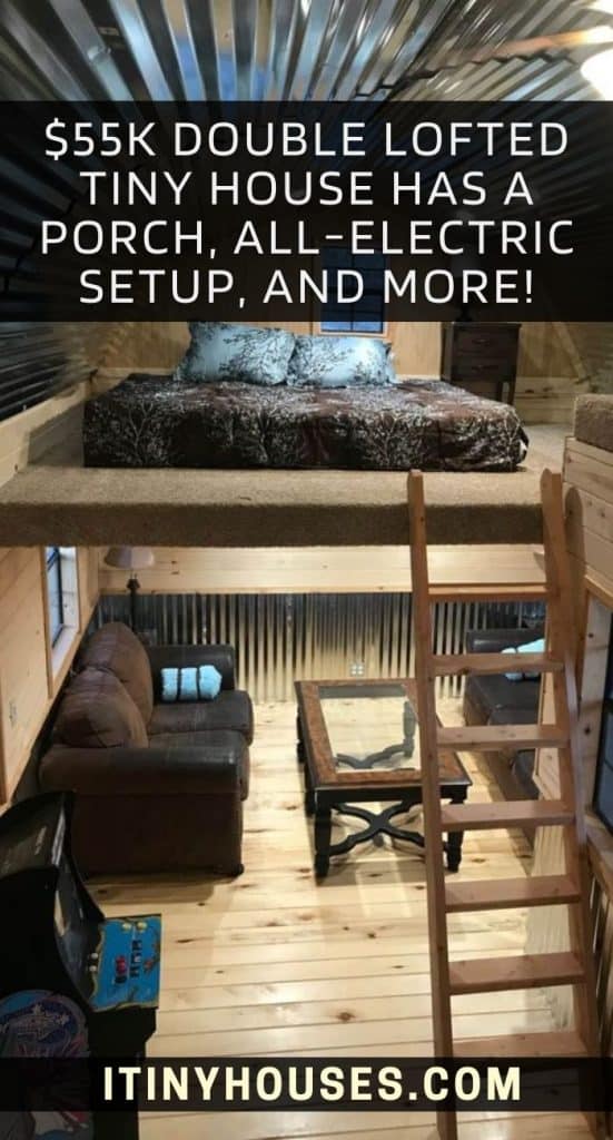 $55k Double Lofted Tiny House Has a Porch, All-electric Setup, and More! PIN (3)
