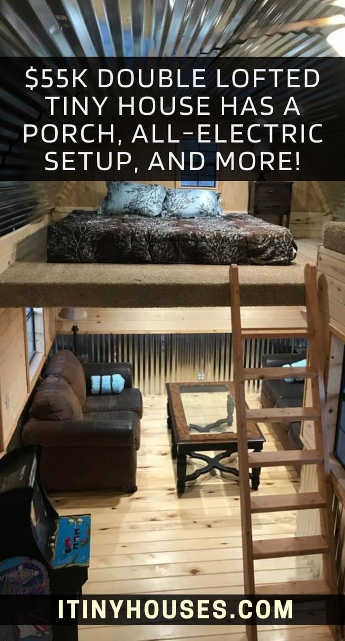 $55k Double Lofted Tiny Home Has A Porch, All-Electric Setup, And More ...