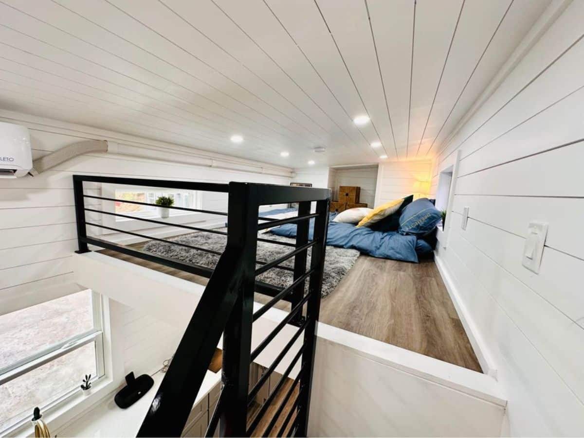 loft bedroom is accessible through stairs
