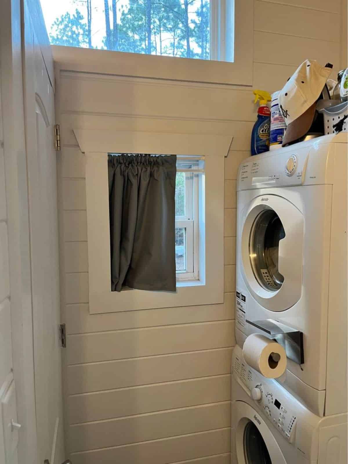 separate space for washer dryer combo