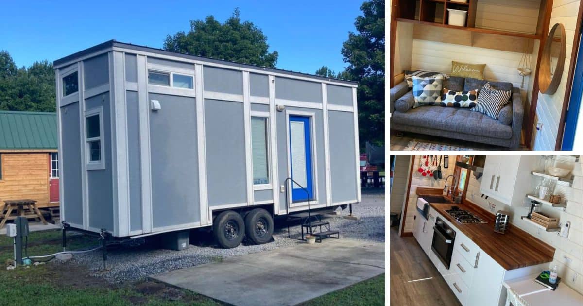 24' Custom Made Tiny Home Has Premium Details, Appliances - Tiny Houses