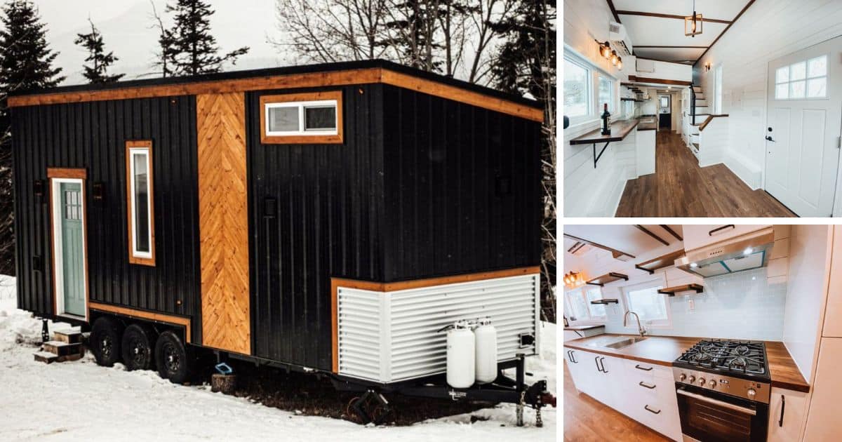 Image showcasing Brand New 28' Tiny Home Comes With Off-Grid Upgrades - Tiny Houses