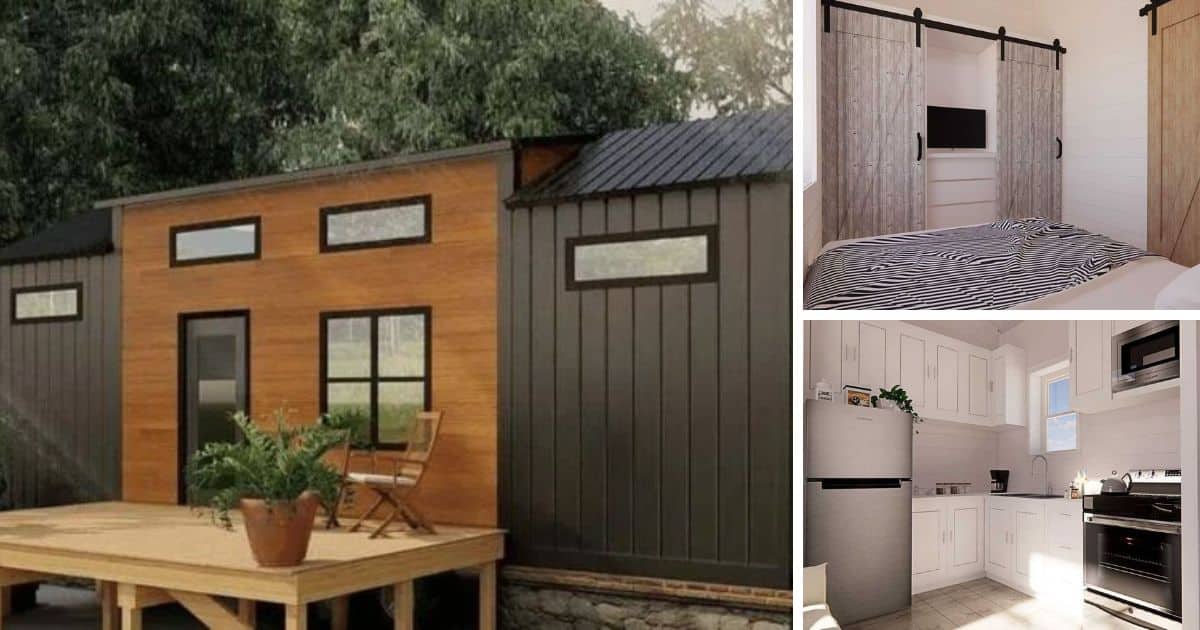 Two Bed Tiny Home Comes With Modern Design, Spacious Bedrooms, And More ...