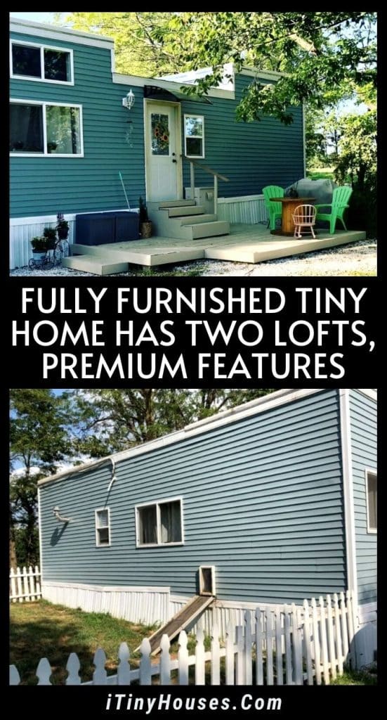 Fully Furnished Tiny Home Has Two Lofts, Premium Features PIN (1)