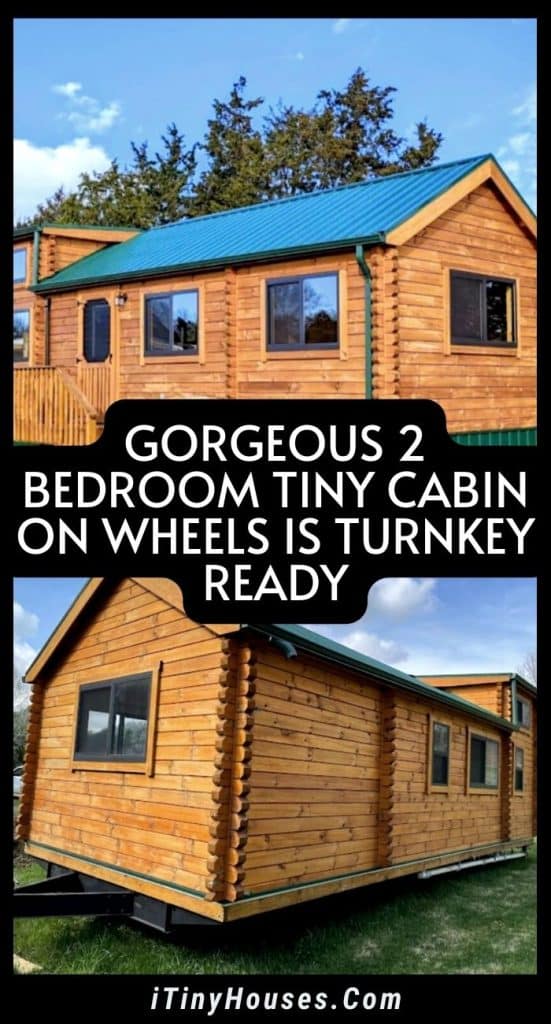 Gorgeous 2 Bedroom Tiny Cabin on Wheels is Turnkey Ready PIN (1)