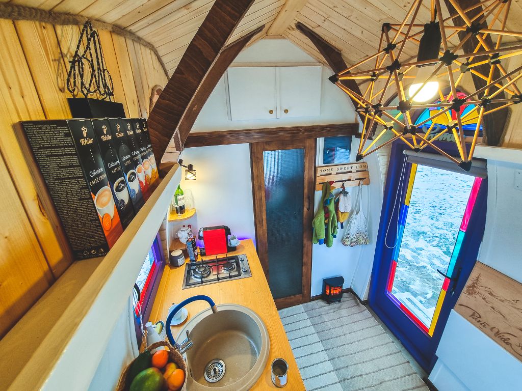 Joy Tiny House Interior - Authentic Design, built in Romania, Europe