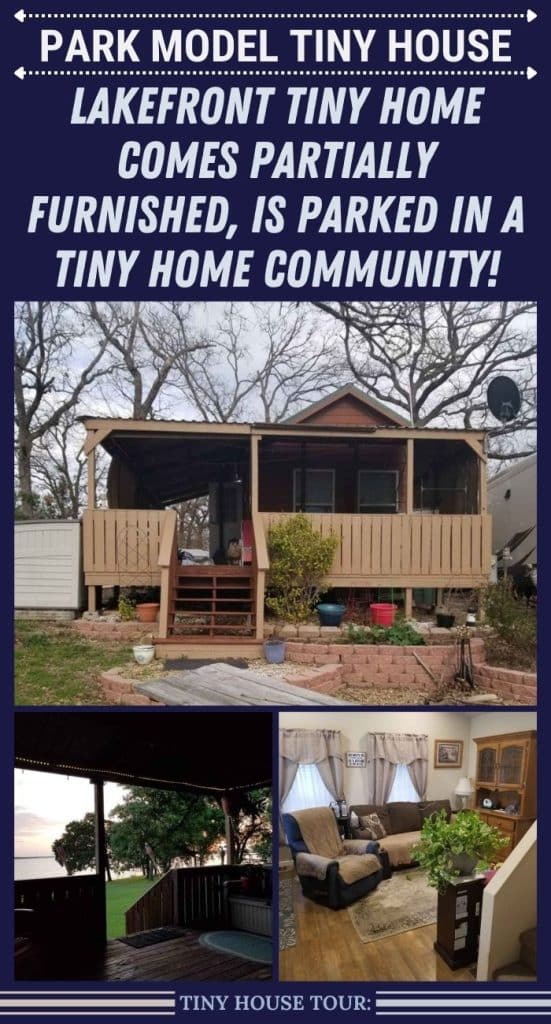 Lakefront Tiny Home Comes Partially Furnished, Is Parked in a Tiny Home Community! PIN (1)