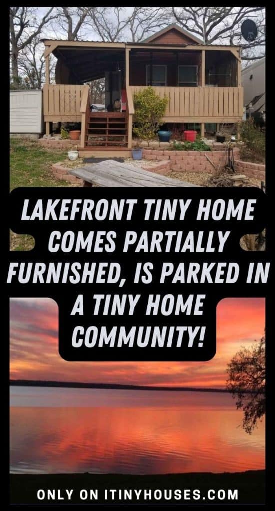 Lakefront Tiny Home Comes Partially Furnished, Is Parked in a Tiny Home Community! PIN (2)