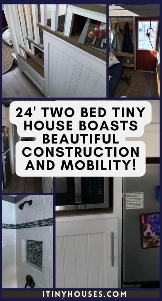 24' Two Bed Tiny House Boasts Beautiful Construction and Mobility! PIN (3)