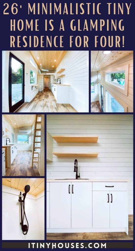 26' Minimalistic Tiny Home Is a Glamping Residence for Four! PIN (1)