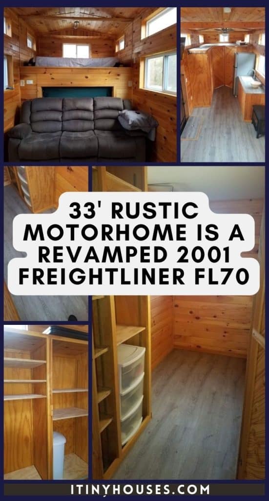 33' Rustic Motorhome Is a Revamped 2001 Freightliner Fl70 PIN (1)